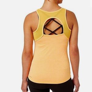 NEW* Reebok Open Back Tank HTHR Fire Spark